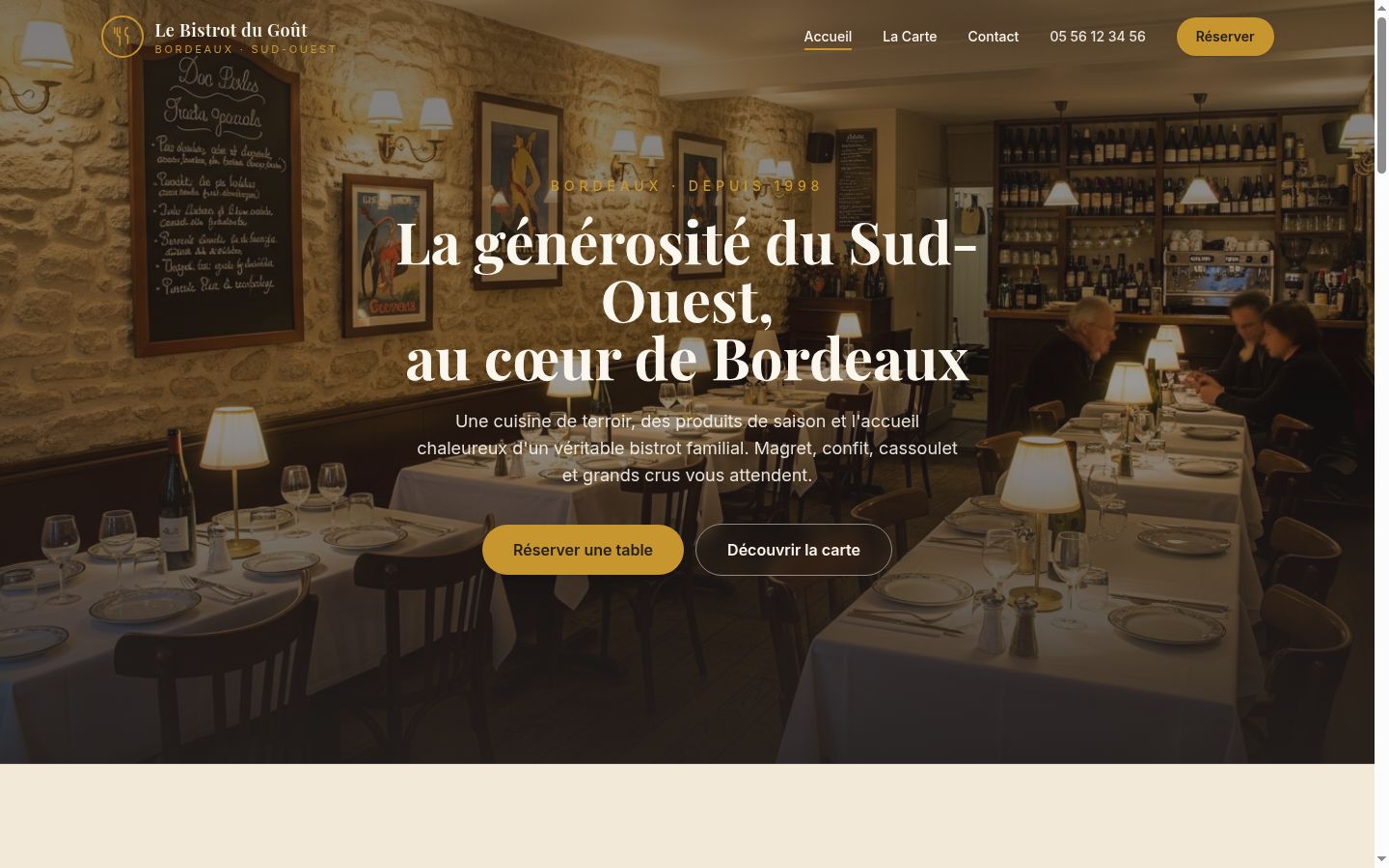 Bistrot démo